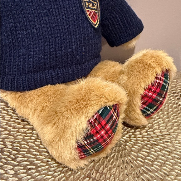 POLO Ralph Lauren Plush Bear with Navy Sweater - Picture 5 of 13